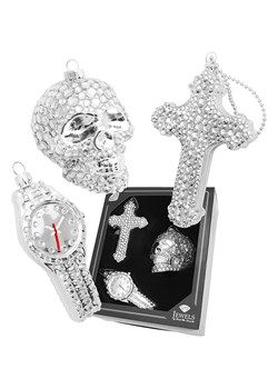 Krebs Glas Lauscha Ozdoby choinkowe (3 szt.) w kolorze srebrnym ze sklepu Limango Polska w kategorii Dekoracje bożonarodzeniowe - zdjęcie 187792599