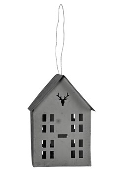 POSIWIO Świecznik &quot;House&quot; w kolorze szarym - 11 x 16 x 8 cm ze sklepu Limango Polska w kategorii Świeczniki - zdjęcie 187792675