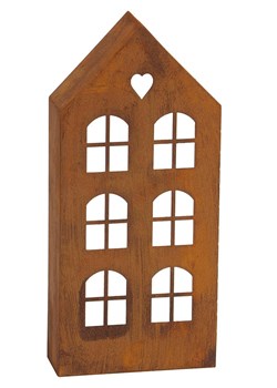 POSIWIO Świecznik w kolorze rdzawym - 15,5 x 32 x 6 cm ze sklepu Limango Polska w kategorii Świeczniki - zdjęcie 187792699