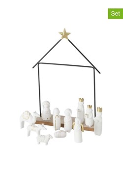 Boltze 12-częściowy zestaw &quot;Natos&quot; w kolorze biało-czarnym - 22 x 32 x 6 cm ze sklepu Limango Polska w kategorii Dekoracje - zdjęcie 187792837