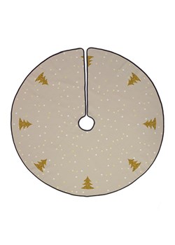 Butter Kings Spódnica choinkowa &quot;Gold tree&quot; w kolorze złoto-beżowym - Ø 130 cm ze sklepu Limango Polska w kategorii Dywany - zdjęcie 187792856