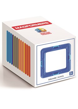 MAGFORMERS 12-częściowy zestaw magnetyczny &quot;Square&quot; - 3+ ze sklepu Limango Polska w kategorii Zabawki - zdjęcie 187793139