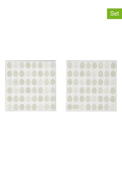 ppd Serwetki (40 szt.) &quot;Pure Easter Eggs&quot; w kolorze niebiesko-białym - 2 x 20 szt. ze sklepu Limango Polska w kategorii Akcesoria kuchenne - zdjęcie 187793885