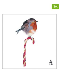 ppd Serwetki (40 szt.) &quot;Candy Cane&quot; w kolorze biało-szarym ze sklepu Limango Polska w kategorii Akcesoria kuchenne - zdjęcie 187793897