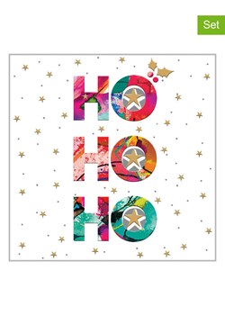 ppd Serwetki (40 szt.) &quot;Ho, Ho&quot; w kolorze białym ze wzorem ze sklepu Limango Polska w kategorii Akcesoria kuchenne - zdjęcie 187794019