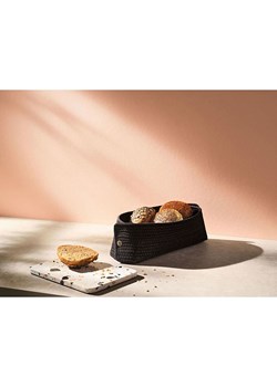 RIG-TIG Koszyk &quot;Knit it&quot; w kolorze czarnym na pieczywo - 30 x 10 x 15 cm ze sklepu Limango Polska w kategorii Pojemniki kuchenne - zdjęcie 187794139