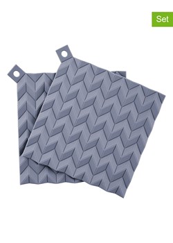 RIG-TIG Łapki kuchenne (2 szt.) &quot;Hold on&quot; w kolorze granatowym - 20,5 x 20,5 cm ze sklepu Limango Polska w kategorii Tekstylia kuchenne - zdjęcie 187794146