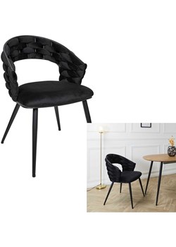 Rétro Chic Krzesło &quot;Sawyer&quot; w kolorze czarnym - 63 x 83 x 54 cm ze sklepu Limango Polska w kategorii Meble - zdjęcie 187794215