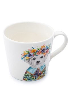 Mikasa Kubek &quot;Puppy&quot; w kolorze białym ze wzorem - 380 ml ze sklepu Limango Polska w kategorii Naczynia - zdjęcie 187794258