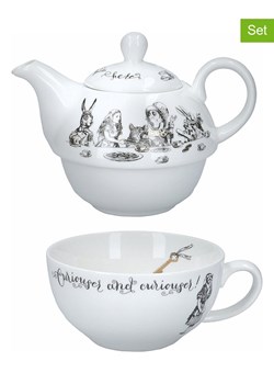 Mikasa 2-częściowy zestaw w kolorze biało-czarnym do herbaty - 250 ml ze sklepu Limango Polska w kategorii Dzbanki i zaparzacze - zdjęcie 187794308