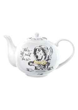 Mikasa Dzbanek &quot;Alice in Wonderland&quot; w kolorze biało-czarnym do herbaty - 1,1 l ze sklepu Limango Polska w kategorii Dzbanki i zaparzacze - zdjęcie 187794315
