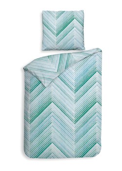 HNL Komplet pościeli flanelowej &quot;Vita&quot; w kolorze błękitno-zielonym ze sklepu Limango Polska w kategorii Pościele - zdjęcie 187794659