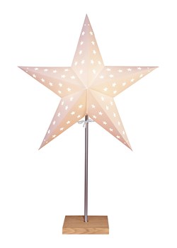 STAR Trading Lampa stojąca &quot;Leo&quot; w kolorze beżowym - 43 x 65 cm ze sklepu Limango Polska w kategorii Oświetlenie - zdjęcie 187794898