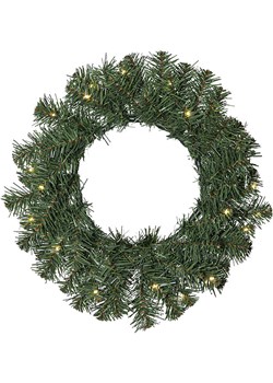 STAR Trading Dekoracyjny wieniec LED &quot;Dalbo&quot; w kolorze zielonym - Ø 40 cm ze sklepu Limango Polska w kategorii Dekoracje bożonarodzeniowe - zdjęcie 187794966
