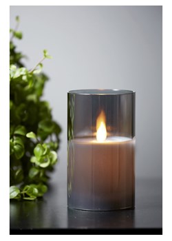 STAR Trading Świecznik LED &quot;M-Twinkle&quot; w kolorze czarnym - wys. 12,5 x Ø 7,5 cm ze sklepu Limango Polska w kategorii Świeczniki - zdjęcie 187795005