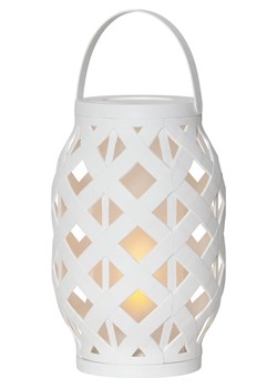 STAR Trading Lampion LED &quot;Flame Lantern&quot; w kolorze białym - wys. 23 cm ze sklepu Limango Polska w kategorii Świeczniki - zdjęcie 187795296