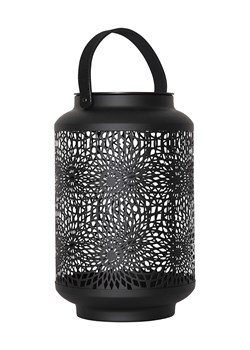 STAR Trading Solarny lampion LED &quot;Mandala&quot; w kolorze czarnym - wys. 30 x Ø 19 cm ze sklepu Limango Polska w kategorii Świeczniki - zdjęcie 187795387