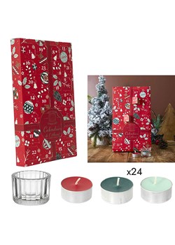 Make a Wish Kalendarz ze świecami w kolorze czerwonym - 21,7 x 37 cm ze sklepu Limango Polska w kategorii Świece i dyfuzory - zdjęcie 187795529