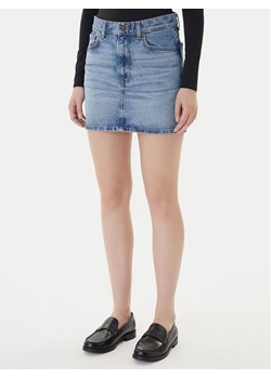 Guess Jeans Spódnica jeansowa W5GD0Q D5M4A Niebieski Regular Fit ze sklepu MODIVO w kategorii Spódnice - zdjęcie 187795638