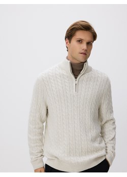 Reserved - Sweter z domieszką wełny - złamana biel ze sklepu Reserved w kategorii Swetry męskie - zdjęcie 187795845