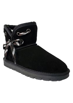NICEBAY Skórzane botki zimowe &quot;Batia&quot; w kolorze czarnym ze sklepu Limango Polska w kategorii Śniegowce damskie - zdjęcie 187796935