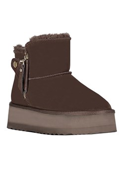Geographical Norway Botki zimowe "Ozipcache" w kolorze brązowym ze sklepu Limango Polska w kategorii Śniegowce damskie - zdjęcie 187797085