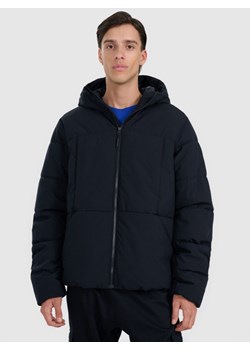 Męska kurtka puchowa pikowana 4F 4FWAW25TDJAM0710 - czarna ze sklepu Sportstylestory.com w kategorii Kurtki męskie - zdjęcie 187797488