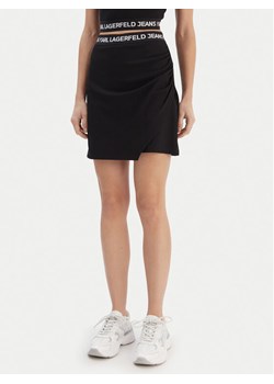 Karl Lagerfeld Jeans Spódnica mini B1W12022 Czarny Regular Fit ze sklepu MODIVO w kategorii Spódnice - zdjęcie 187797968