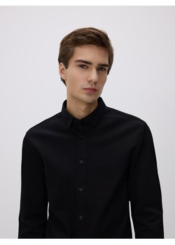 Reserved - Bawełniana koszula super slim fit - czarny ze sklepu Reserved w kategorii Koszule męskie - zdjęcie 187798668