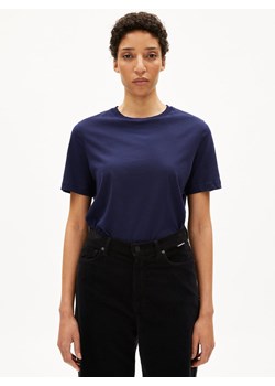 ARMEDANGELS Koszulka damska - Lualaa Kobiety Bawełna granatowy jednolity ze sklepu vangraaf w kategorii Bluzki damskie - zdjęcie 187798725