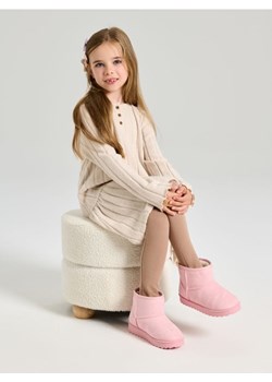 Sinsay - Śniegowce z wełnianą wyściółką - różowy ze sklepu Sinsay w kategorii Buty zimowe dziecięce - zdjęcie 187799649