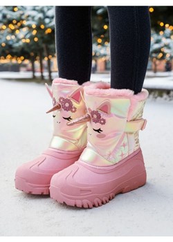 Sinsay - Śniegowce z ocieplanym futerkiem - różowy ze sklepu Sinsay w kategorii Buty zimowe dziecięce - zdjęcie 187799705