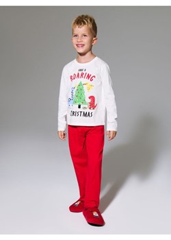 Sinsay - Świąteczna piżama dwuczęściowa z motywem dinozaurów - kremowy ze sklepu Sinsay w kategorii Piżamy dziecięce - zdjęcie 187799708