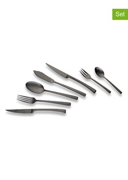 Echtwerk 42-częściowy zestaw sztućców &quot;Avelino&quot; w kolorze czarnym ze sklepu Limango Polska w kategorii Sztućce - zdjęcie 187800459