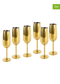 Echtwerk Kieliszki (6 szt.) w kolorze złotym do szampana - 250 ml ze sklepu Limango Polska w kategorii Naczynia - zdjęcie 187800468