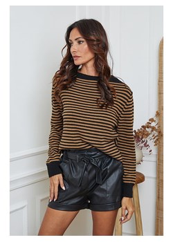 So Cachemire Sweter &quot;Dweg&quot; w kolorze czarno-jasnobrązowym ze sklepu Limango Polska w kategorii Swetry damskie - zdjęcie 187800565