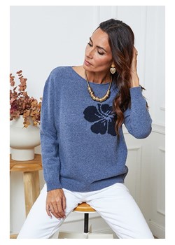 So Cachemire Sweter &quot;Lambi&quot; w kolorze niebieskim ze sklepu Limango Polska w kategorii Swetry damskie - zdjęcie 187800575