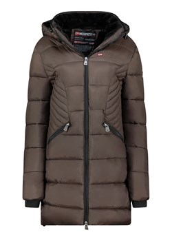 Geographical Norway Płaszcz zimowy &quot;Bee&quot; w kolorze ciemnobrązowym ze sklepu Limango Polska w kategorii Kurtki damskie - zdjęcie 187800657