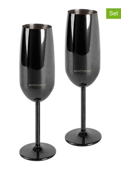 Echtwerk Kieliszki (2 szt.) w kolorze czarnym do szampana - 250 ml ze sklepu Limango Polska w kategorii Naczynia - zdjęcie 187800765