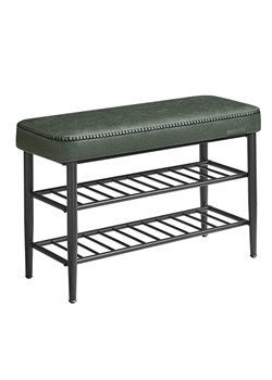 Songmics Ławka w kolorze zielono-czarnym na buty - 80 x 50 x 30 cm ze sklepu Limango Polska w kategorii Szafy - zdjęcie 187800795