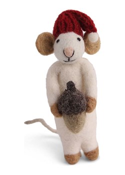 Gry &amp; Sif Figurka dekoracyjna "Mouse" w kolorze kremowym - 4,5 x 13 x 4 cm ze sklepu Limango Polska w kategorii Dekoracje - zdjęcie 187800979