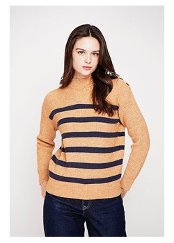 C&amp; Jo Sweter w kolorze jasnobrązowo-granatowym ze sklepu Limango Polska w kategorii Swetry damskie - zdjęcie 187801038