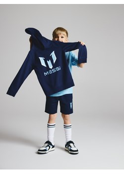 Reserved - Bluza z kapturem Messi - granatowy ze sklepu Reserved w kategorii Bluzy chłopięce - zdjęcie 187801447