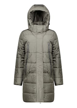 Geographical Norway Płaszcz zimowy &quot;Claudine&quot; w kolorze khaki ze sklepu Limango Polska w kategorii Kurtki damskie - zdjęcie 187801717