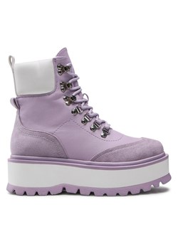 Trzewiki DeeZee H021201-01 Fioletowy ze sklepu eobuwie.pl w kategorii Workery damskie - zdjęcie 187801985