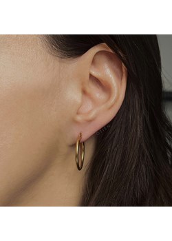 Kolczyki złote koła małe 2.3 cm stal chirurgiczna ze sklepu otien.com w kategorii Kolczyki - zdjęcie 187802166