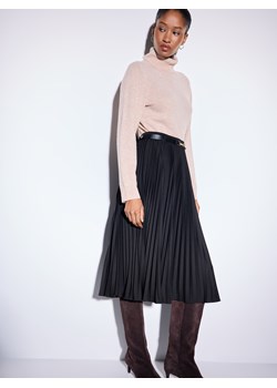 Mohito - Plisowana czarna spódnica midi - czarny ze sklepu Mohito w kategorii Spódnice - zdjęcie 187802266