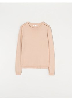 Sinsay - Sweter z ozdobnymi guzikami - kremowy ze sklepu Sinsay w kategorii Swetry damskie - zdjęcie 187802885