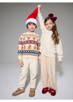 Sinsay - Sweter z motywem świątecznym - kremowy ze sklepu Sinsay w kategorii Swetry dziewczęce - zdjęcie 187802888