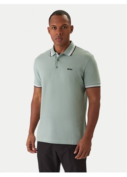 BOSS Polo Paddy 50469055 Zielony Regular Fit ze sklepu MODIVO w kategorii T-shirty męskie - zdjęcie 187803097